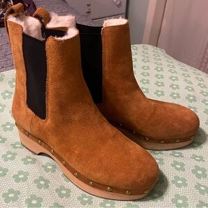 J. Crew suede Chelsea clog